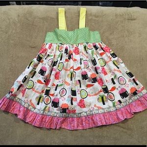 Matilda Jane Platinum Rare Cat Dress Sz 8